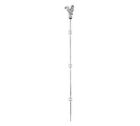 Yunmeryker Tuteur pour Plantes grimpantes en métal, Treillis décoratif rétro avec Oiseau et Papillon, Support pour Fleurs et tomates, 141-170 cm, Blanc cassé