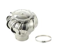 Yunmeryker Ventilateur de Toit Extracteur D'Air En Acier 201 Capuchon de Ventilation Accessoire Imperméable Installation Simple Adapté Aux Maisons Usines Grenier, 100 Mm