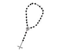 Yunnan Inversé Croix Pendentif Collier Diable Inversé Pentagramme Gothique Ras du Cou Bijoux Accessoire pour Hommes Femmes Parti Décor Chapelet Croix Collier pour Femmes Hommes