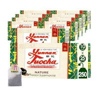 Yunnan Tuocha - Thé Tuocha 100% Naturel - Régule le Cholestérol & Drainant - 250 Sachets (10x25)- 500g - Origine Yunnan Garantie(Aérien-Version Supermarché)