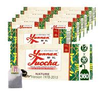 Yunnan Tuocha - Thé Tuocha 100% Naturel - Régule le Cholestérol & Drainant - 300 Sachets (10x30)- 600g - Origine Yunnan Garantie(L'élégance - Version 1978-2015)