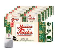 Yunnan Tuocha - Thé Tuocha 100% Naturel - Régule le Cholestérol & Drainant - 300 Sachets (12x25)- 600g - Origine Yunnan Garantie(Aérien-Version Supermarché)
