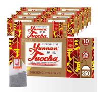 Yunnan Tuocha Zouji - Thé Tuocha au Ginseng - Vitalisant - 250 Sachets (10x25)- 500g - Origine Yunnan Garantie