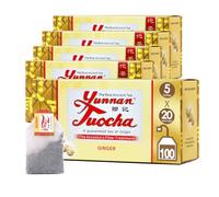 Yunnan Tuocha Zouji - Thé Tuocha Gingembre - Digestion - 100 Sachets 200g