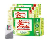 Yunnan Tuocha Zouji - Thé Vert Nature-Antioxydants - 80 Sachets 160g