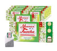 Yunnan Tuocha Zouji - Thé Vert Naturel - Antioxydants - 200 Sachets (10x20)- 400g - Origine Yunnan Garantie