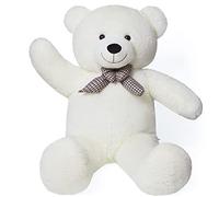 YunNasi Ours en Peluche Geante 120cm XXL Nounours Peluche Géant pour Enfant Cadeau,Blanc
