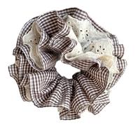 YUNNESS Chouchou élégant en dentelle pour femme - Double couche - Pour différentes coiffures et occasions