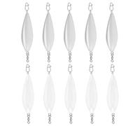 YUNNIAN 10 Pièces De Flotteurs À Bulles Pêche en Acrylique Et Poids Coulants Améliorent Les Performances Lancer À Long Terme pour Les Modifications des Leurres