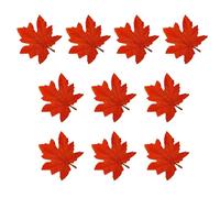 YUNNIAN 10 Pièces Modèles De Feuilles D'érable Couleur avec Texture Naturelle pour Les Décorations La Maison Et Les Affichages Saisonniers Feuille Simulation Tissu en Plastique