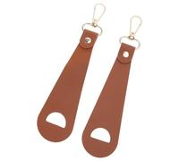 YUNNIAN 2 Pièces Polyvalentes en Plein Air Voyage Chapeau Pince en Cuir PU Portable Golf Baseball Chapeau Pince Rangement Portefeuille Boucle Extérieur Voyage Accessoire