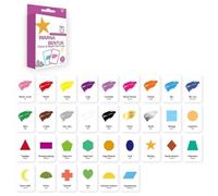 YUNNIAN 33 Pièces Bahasa Indonésie Anglais Cartes Bilingues pour Apprentissage du Vocabulaire Animal Idéal La Maison Et L'école Cartes Éducatives Les