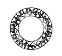 YUNNIAN 34T 36T 38T Vélos 104BCD Manivelle Plateau 4 Trous en Alliage D'aluminium Pédalier Creuse pour VTT De Route Plateau À Pignon Intégré avec De Protection