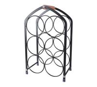 YUNNIAN Élégant casier à vin en forme de cage à oiseaux pour la maison ou la cuisine - 3 niveaux - Support de bouteille de vin pour économiser de l'espace sur le plan de travail