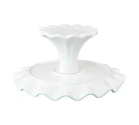 YUNNIAN Élégant support à gâteau en céramique de style européen pour présenter des desserts lors de mariages et