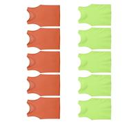 YUNNIAN Hauts De Gilet Athlétique en Maille Légère 10 Pièces pour Les Sports De Groupe Adultes Séchage Rapide Équipement D'entraînement en Polyester Résistant À La Déchirure