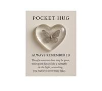 YUNNIAN Jetons De Câlin Poche Avec Cartes Vœux Social À Distance Pendant Les Confinements Carte Cœur Pour Collègue Famille Poche Cœur