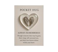 YUNNIAN Jetons De Câlin Poche Avec Cartes Vœux Social À Distance Pendant Les Confinements Carte Cœur Pour Collègue Famille Poche Cœur