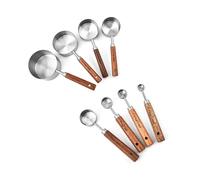 YUNNIAN Lot de 8 cuillères à mesurer en acier inoxydable pour café, thé, sucre, lait