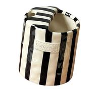 YUNNIAN Modern Striped Ceramic Cup Nonslip with Sip Lid for Juices Milk Office Drinkware Present Valentine Heat Resistant Juice Cup