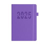 YUNNIAN Planificateur journalier 2025 annuel complet de décembre à décembre avec couverture rigide et mensuel coloré