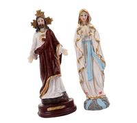 YUNNIAN Résines Christs Jésus Figurine 13 5 Cm Hauteur Vintages Scène De Noël Centres Table Décoration Rétro Jésus Figurine Décoration La Maison