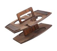 YUNNIAN Station de service en bois amovible pour bouteilles de vin, verres à cocktail, pique-niques, poignées de transport essentielles, support de rangement pour boissons