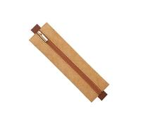 YUNNIAN Trousse à crayons avec boucle élastique - Porte-crayons portable - Pochette simple pour stylo plume - Protection pour l'école, marron, Size about 19x5.5cm/7.48x2.17