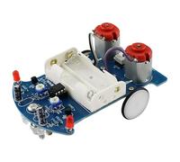 YUNNIAN Voiture de suivi de ligne programmable Capteurs de haute précision Itinéraire personnalisable facile à assembler pour les amateurs de voiture de suivi STEM éducative