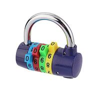 YUnnuopromi Cadenas de sécurité à 4 chiffres avec code pour valise - Couleur aléatoire.