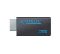 Yunobi Adaptateur convertisseur vidéo Wii HD 1080p vers HDMI avec prise jack 3,5 mm et sortie HDMI pour écran PC HDTV