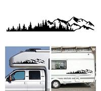 Yunobi Autocollant universel en vinyle pour voiture, carrosserie, forêt, fenêtre, pare-chocs, décoration pour camping-car, caravane, voiture, camion