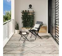 Yunovire ARBIZU Tapis d'intérieur et extérieur, design vintage, 240 x 340 cm, multicolore, résistant aux UV, imperméable, certifié Oeko-Tex, pour salon et chambre à coucher