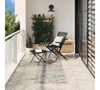 Yunovire ARBIZU Tapis vintage pour l'intérieur et l'extérieur, multicolore, 80 x 250 cm, certifié Oeko-Tex, doux à poils courts, imperméable, accessoire d'intérieur moderne