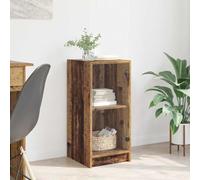 Yunovire Buffet en bois recyclé 35 x 37 x 76 cm, avec porte en verre, finition mate, design moderne pour salon, salle à manger, couloir, rangement pratique, console polyvalente