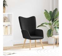 Yunovire Fauteuil noir, 62 x 67 x 95,5 cm, en tissu Sherpa, fauteuil de relaxation confortable, pour salon, chambre à coucher, bureau, meuble moderne