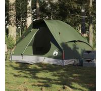 Yunovire Kuppel Tente de camping pour 2 personnes, vert olive, imperméable, en polyester 185T avec revêtement PU, légère de 2,7 kg, avec raccord E, sac de transport pour trekking, plage, festival et
