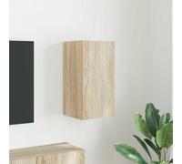 Yunovire Sonoma Armoire murale en bois 30 x 31 x 60 cm - Montage mural - Design moderne - Étagère multimédia peu encombrante pour salon, chambre à coucher - Rangement élégant