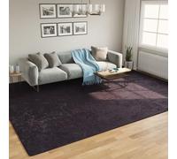 Yunovire Tapis lavable, anthracite, 400 x 300 cm, dessous antidérapant, en velours doux, insonorisant, pour chambre à coucher, salon, maison moderne, facile d'entretien