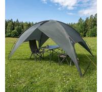 Yunovire Tente de camping dôme vert olive imperméable avec housse de pluie, 4 personnes, polyester 185T, revêtement PU, protection UV, port électronique, poche intérieure pour camping, extérieur