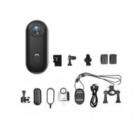 Yunpixx Caméra de sport d'action WiFi 1080p avec objectif grand angle de 120 °, batterie intégrée, étui étanche, cordon magnétique, clip arrière, accessoires de montage pour carte TF 32 Go