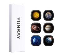 YUNRAY Ensemble de Disques pour Projecteur Galaxy, 6 Diapositives Ultra HD Projection Réaliste du Ciel Étoilé et des Nébuleuses, Compatible avec Galaxy Projector Pro et Modèles (SKE-TKQ01 & BL-DQY02)