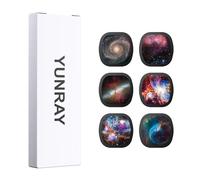 YUNRAY Ensemble de Disques pour Projecteur Galaxy, 6 Diapositives Ultra HD Projection Réaliste du Ciel Étoilé et des Nébuleuses, Compatible avec Galaxy Projector Pro et Modèles (SKE-TKQ01 & BL-DQY02)