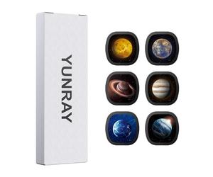 YUNRAY Galaxy Projector Disc - Diapositives de Projecteur Ultra HD, compatibles avec Le YUNRAY Galaxy Projector Pro et Les Modèles SKE-TKQ01 & BL-DQY02 (Pro Version) - Set de 6 Disques