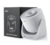 YUNRAY Projecteur Ciel Etoile, Projecteur Galaxie Star Planétarium Projector Lampe Plafond Veilleuse Réaliste avec Batterie, Galaxy Lite pour Enfant Adulte Chambre Cadeau de Noël - 2 Disques