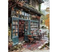 Yunruily Librairie - Peinture par numéros - Peinture par numéros pour adultes - Toile pour adultes - Décoration murale d'intérieur - 30,5 x 40,6 cm