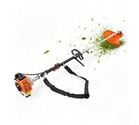YUNRUX Débroussailleuse à essence - 0,75 l - 3 en 1 - Débroussailleuse à dos - Refroidie par air - Fonctionnement à essence - Tondeuse à dos à deux temps - 750 W - Orange