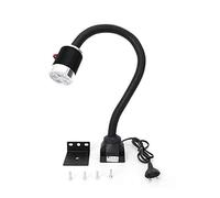 YUNRUX Lampe de machine CNC 220 V - Réglable à 360 ° - 50 cm - Tuyau flexible - 5 W - Lampe de machine flexible - 5 sources de lumière LED avec base fixe