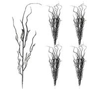 Yunsailing Lot de 16 Branches de Saule bou s à Paillettes pour Sapin de Noël - 50,8 cm - pour Sapin de Noël - pour l'hiver et Les travaux manuels - Noir