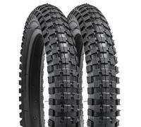 YUNSCM 2-PCS 14 Pouces Vélo pneus 14x2.40/64-254 Compatible with Montagne Vélo 14x2.35 14x2.4 14x2.40 Bike pneus (Y-1205)